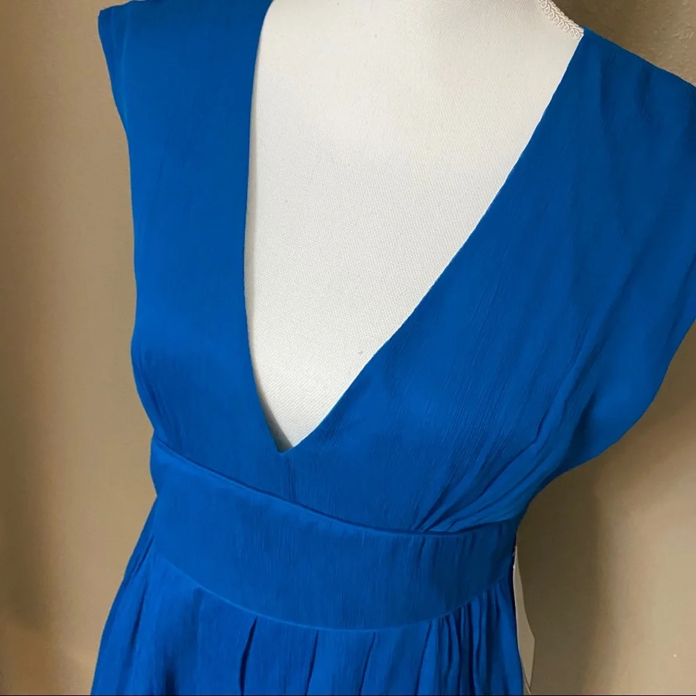 Blue Party Dress J CREW ABIGAIL BLUE SILK CHIFFON NWT PARTY DRESS - Picture 9 of 14